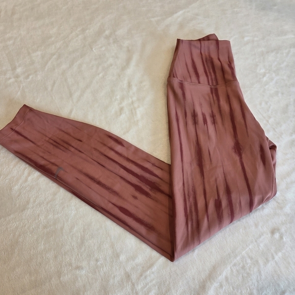 Nike One Dri-FIT Women's Training Leggings Pecan / Rose Clay (FZ7272-634) XS New - Picture 11 of 15